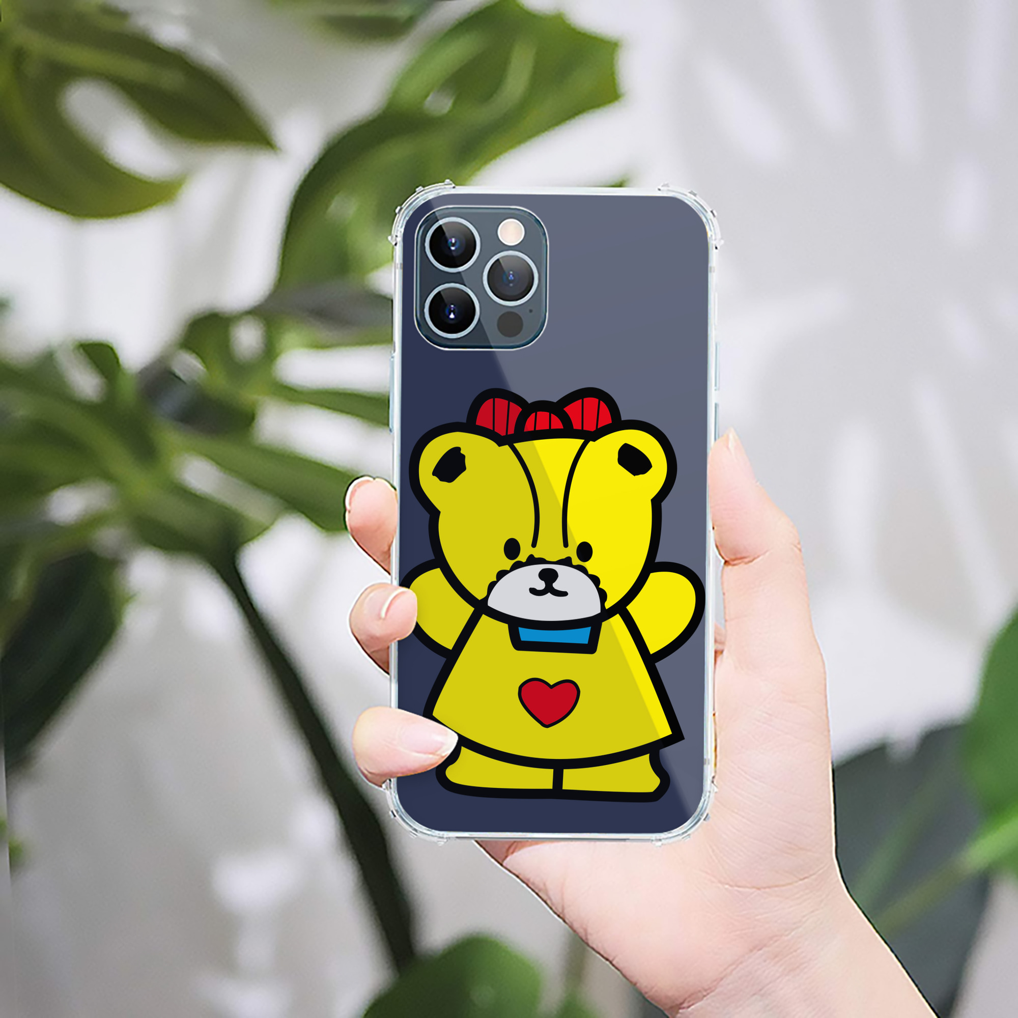 （画像用） Hello Kitty ハローキティ 【iPhone 12シリーズ対応】透明スマホケース（クリアソフトケース）